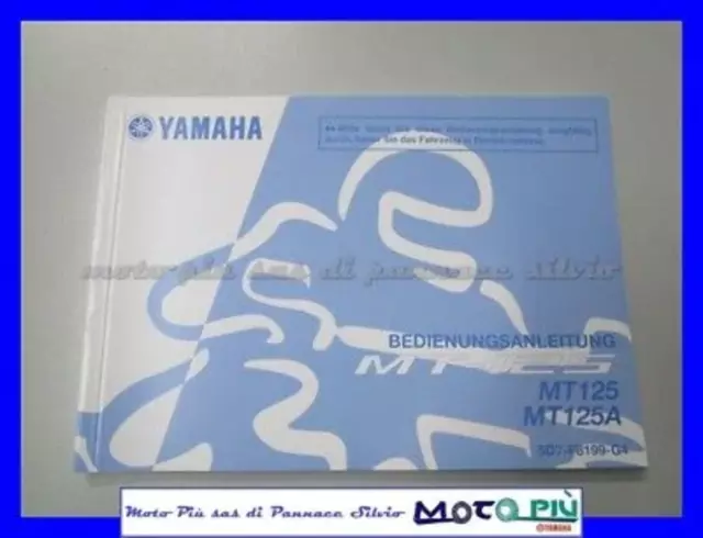 Manuale Del Propietario Per Yamaha Mt-125 2015 Lingua Tedesco