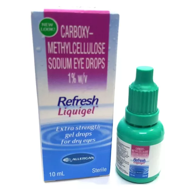 Refresh Liquigel Lubricante Gotas De Gel Extra Fuerte Para Ojos Secos 10 Ml