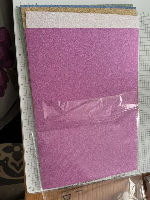 10 Vibrant Glitter EVA Foam Sheets - Perfect for Arts, Crafts, and  Scrapbooking