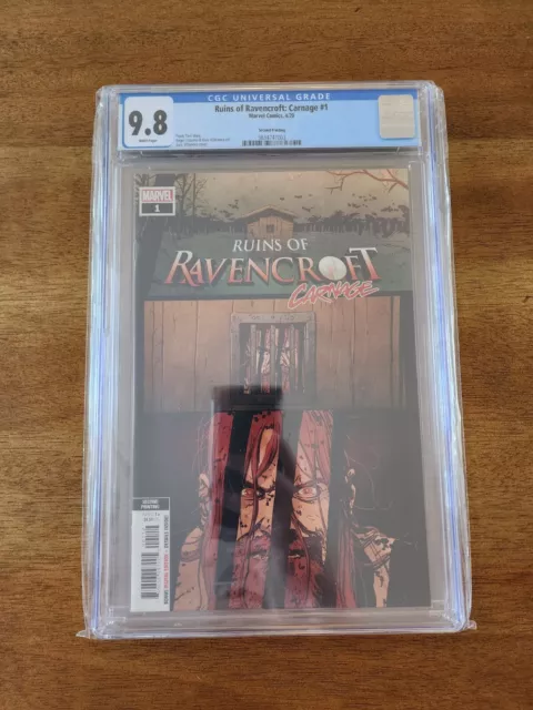 Ruins of Ravencroft Carnage #1 2nd Print CGC 9.8 1st Appearance Cortland Kasady