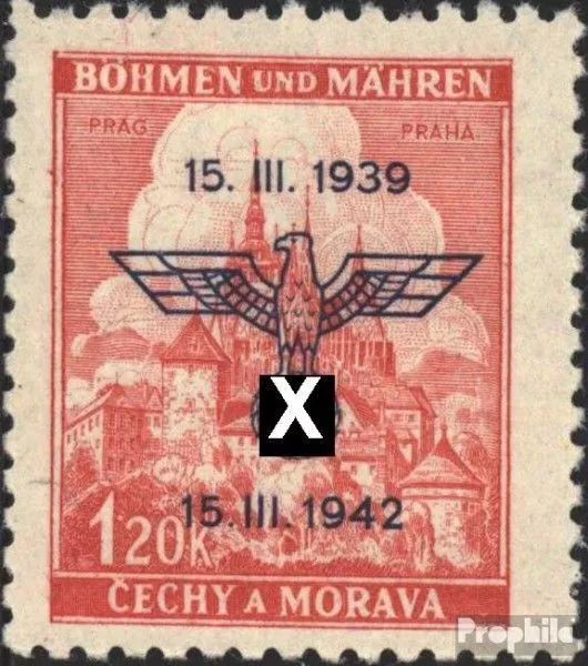 Böhmen und Mähren 83 postfrisch 1942 Protektorat