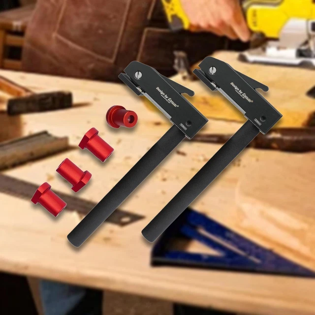 Morsetti Per Banco Da Lavoro Silverline - 2 Pezzi, Per Fori 18-38 Mm, Sgancio Rapido - Foto 2