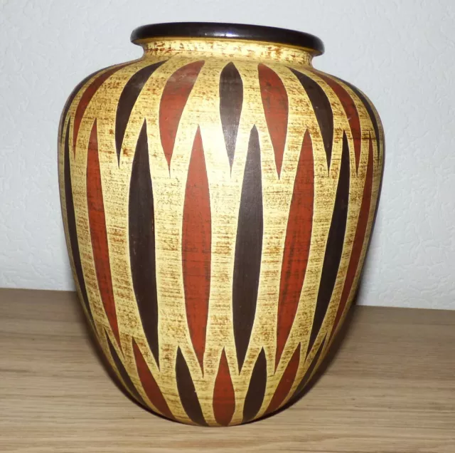 Dümler Breiden Höhr Designer Keramik Vase Bauchig 1950er Jahre 25cm Modell 27/25