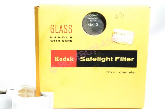 Filtro de luz de seguridad verde oscuro Kodak #3 5,5" para materiales pancromáticos CAT-1521533