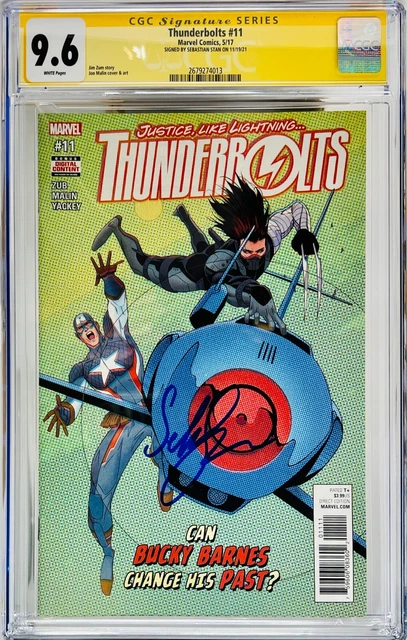 Sebastian Stan Signed CGC Signature Series Graded 9.6 Thunderbolts #11