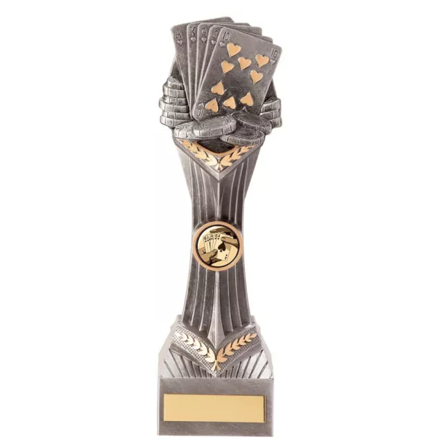 Poker Cards Awards Falcon Poker Trophies Trophy 5 sizes FREE Engraving