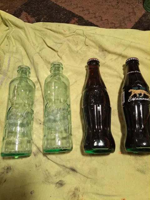 vintage glass coke bottles