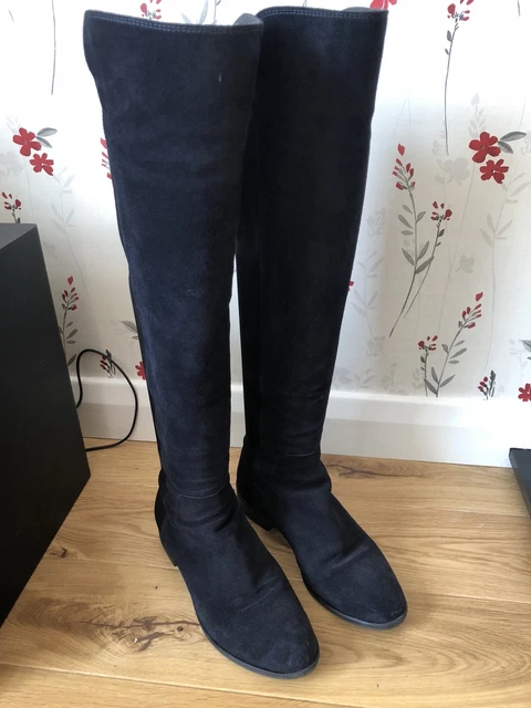 CLARKS CADDY BELLE Boots In Navy Suede PicClick UK