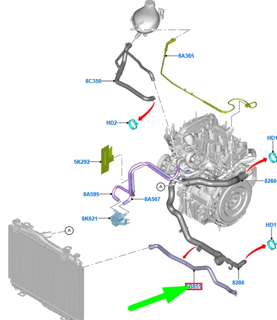 Produktbild von Fiesta Mk8 B-MAX 1.0 EcoBoost Kondensator Klimaanlage | Ford Online