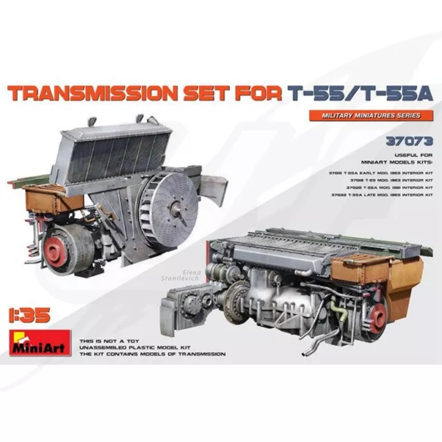 FR- Miniart TRANSMISSION SET FOR T-55/T-55A KIT 1:35 - MIN37073