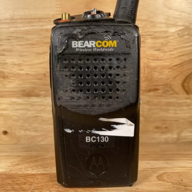 Motorola Bearcom BC130 Black Handheld Two-Way Radio Walkie Talkie - For Parts