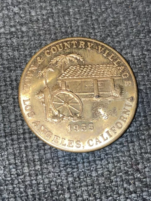 Town And Country Village Los Angeles Ca. 1955 Medal