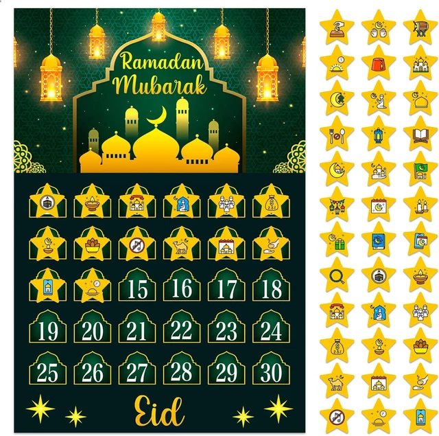 RAMADAN CALENDAR 2024 Eid Mubarak Countdown Calendar for Kids Ramadan
