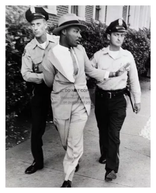 Martin Luther King Jr. Being Arrested In Public 8X10 Photograph Reprint