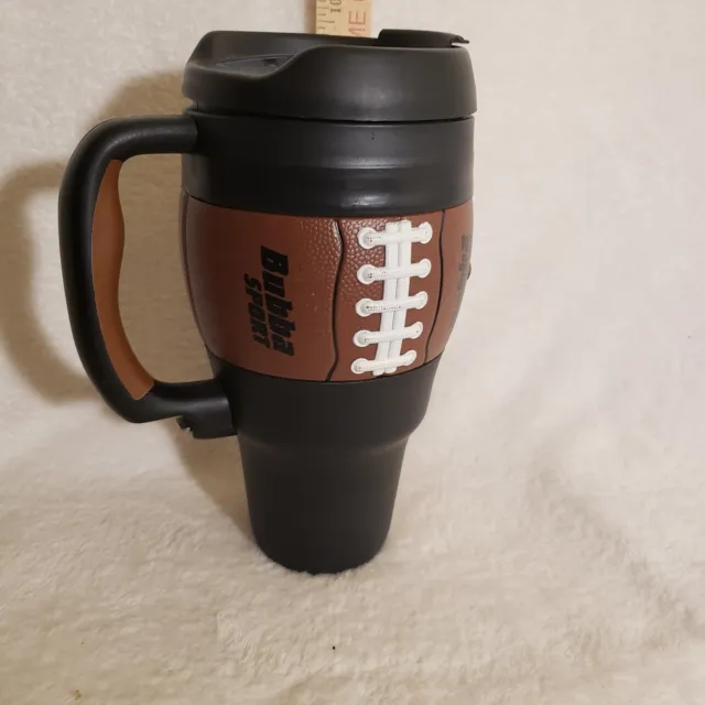 Bubba Sport Football Insulated Travel Cup Mug With Attached Bottle Opener 34oz