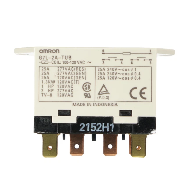 1piece omron G7L-2A-TUB 100-120VAC Power relay 6pins 1piece omron G7L-2A-TUB 100-120VAC Power relay 6pins