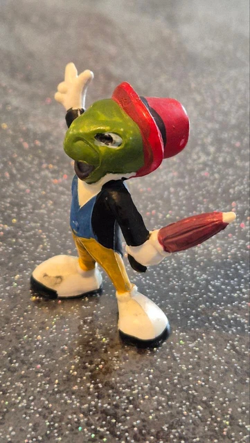 Grande Figurine Jiminy Cricket (Grillet) - Neuf Sous Emballage - Pinocchio - Collection Disney