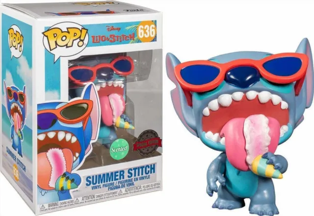Funko Pop Disney Lilo & Stitch Summer Stitch Figure w/ Protector Special Edition