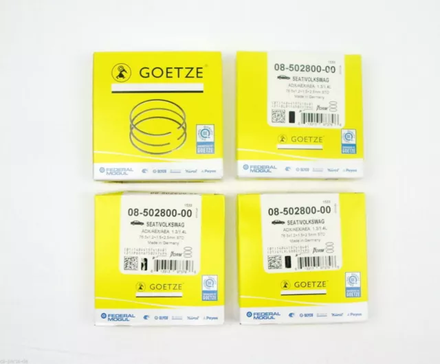 4 x Kolbenringe GÖTZE für VW SEAT Skoda 1,4 1,6 8V 16V AEA AEE ABU AUA AXP APE