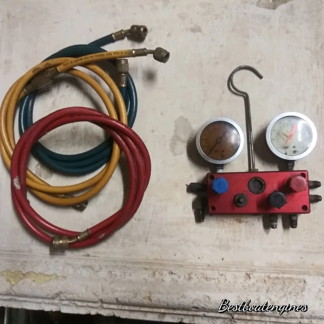 SNAPON TOOLS A/C AC Refrigeration GAUGES Dual Manifold R12/ R22 / R502