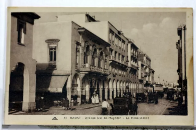 Maroc Rabat Avenue Dar El Maghzen  La Renaissance   Cpa Postcard  8824