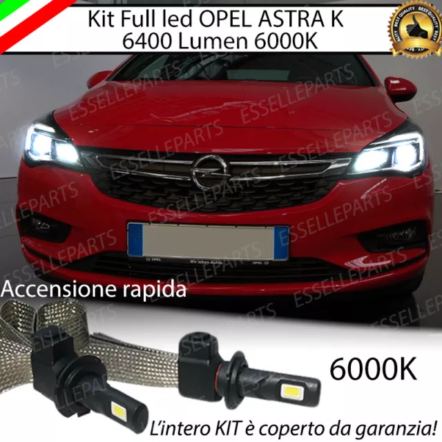 Kit Full Led Abbaglianti Opel Astra K Lampade Led H1 No Error 6000K