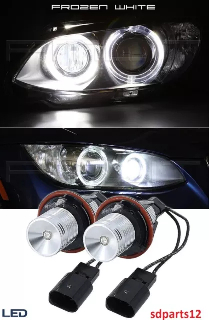 2x Ampoules Phares LED Blanc Yeux d'Ange Angel Eyes Pour BMW E87 E60 E39 X5 X3