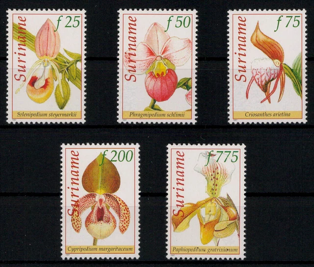 Surinam; Orchideen 1997 kpl. **  (10,-)