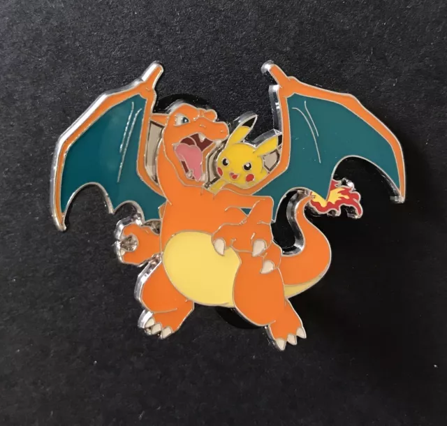 Charizard & Pikachu Pokemon Pin Badge Metal Enamel From Celebrations Collection