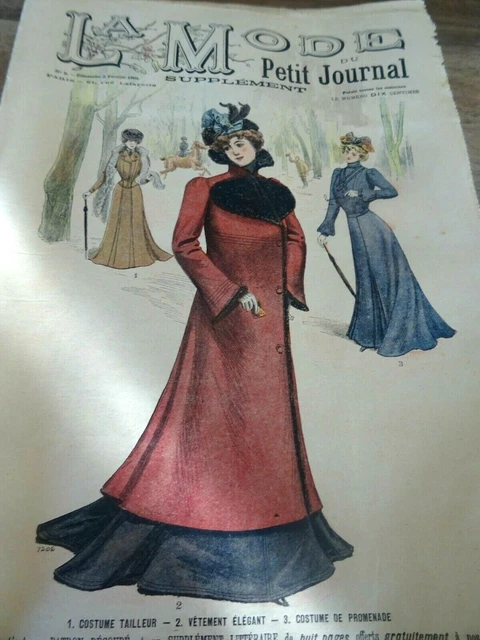 Ancienne Revue La Mode Du Petit Journal Avec Patron Veste Quartier-M N