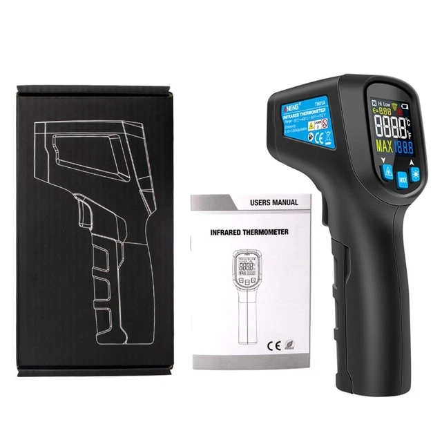 IR La-ser Temperature Sensor  No Contact Thermometre -50~400C Meter Pyrometer