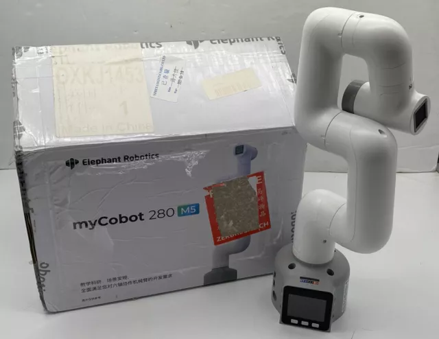 Elephant Electronics myCobot 280 M5 kollaborativer pädagogischer Roboter verpackt weiß