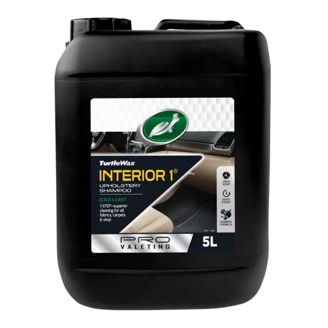 Turtle Wax Interior 1 Pro Valeting Range 5ltr