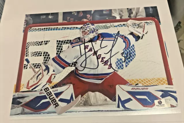Henrik Lundqvist New York Rangers Signed Autographed 8x10 Photo
