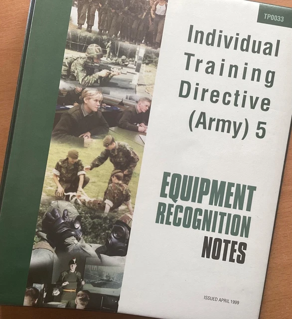EQUIPMENT RECOGNITION NOTES. British Army Training Handbook, 1999 £14. ...