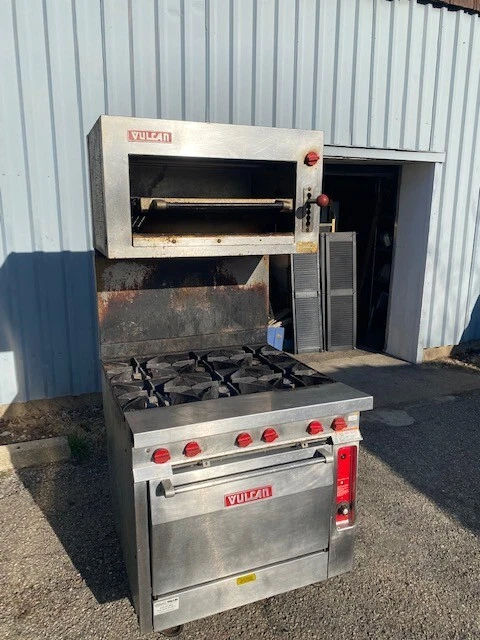 VULCAN HOBART range 6 burner oven w finishing oven - MUST SELL - SEND OFFER