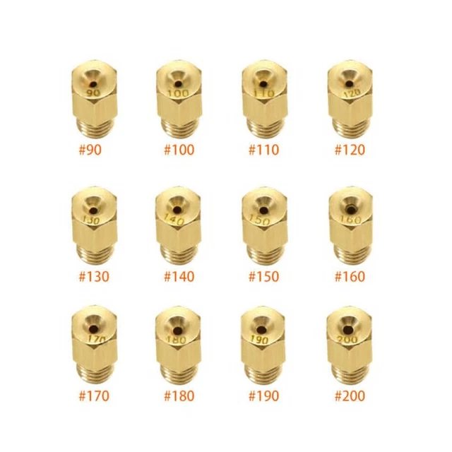 Ugello carburatore di lunga durata parti colore oro jet moto carburatore/set