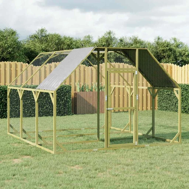 Poulailler 268x300x190 cm Bois de pin massif imprégné