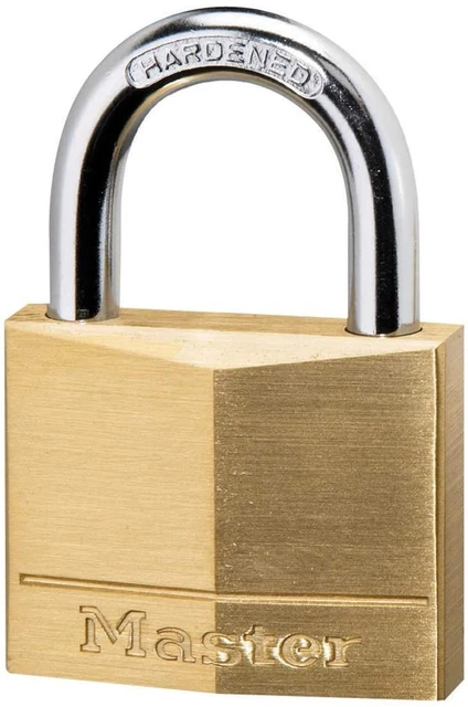 Master Lock 140EURD Cadenas à Clé en Laiton, mixte adulte, 6 x 4 x 1,3 cm