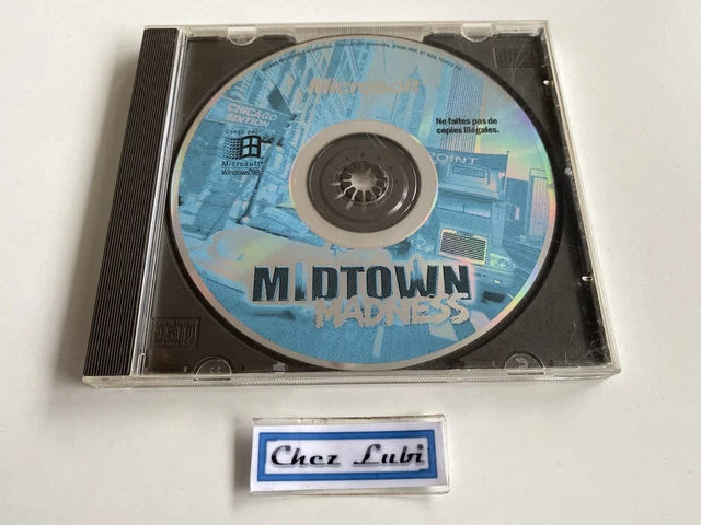 MIDTOWN MADNESS - Chicago Edition - Microsoft 1999 - Jeu Pc Cd-Rom Occasion EUR 5,98 - FR