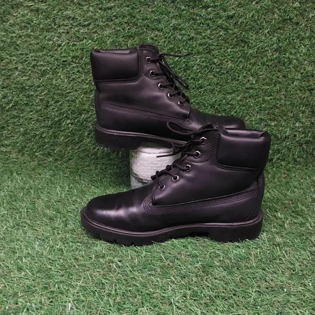 TIMBERLAND PREMIUM WATERPROOF Boots Shoes All Black Leather Womens UK 3 ...