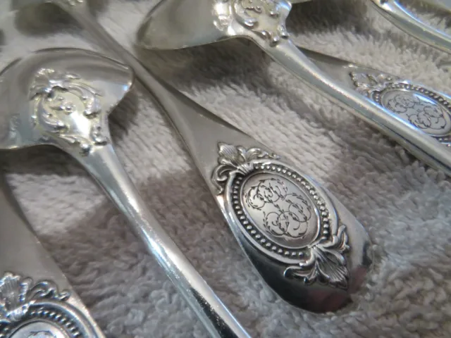 Gorgeous 1900 French 950 silver 12 coffee spoons st LXVI E Puiforcat 14,6cm
