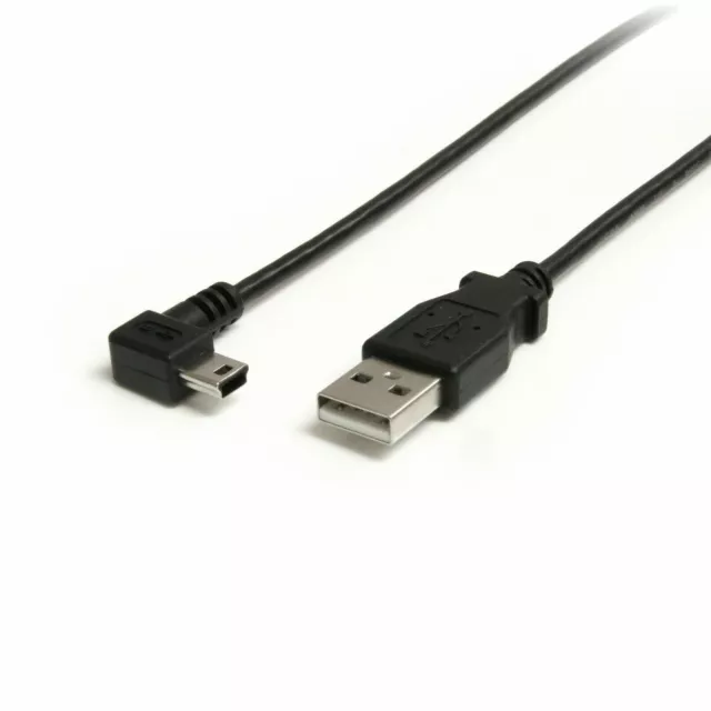 2M Mini USB B 5 pin Male Right Angle 90Degree to USB 2.0 Male Data Cable