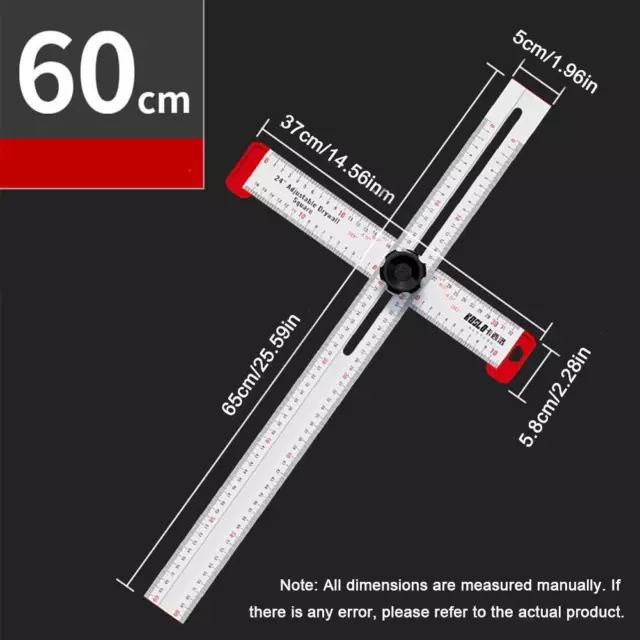 2in1 Drilling Positioning Ruler High Precision Angle Ruler Woodworking NEW 3