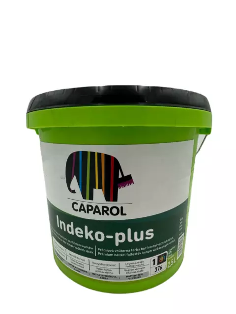CAPAROL CAPAGREEN INDEKO-PLUS 2,5 Liter WEISS hochdeckende Premium Innenfarbe