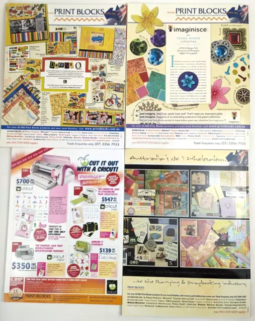 SCRAPBOOKING Magazines - Bundle of 4 - Creations - No 27 40 72 Creative Issue 39 2