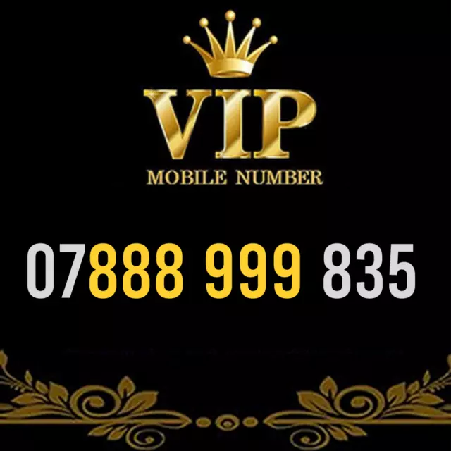 Gold Vip Memorable Phone Number Easy To Remember Mobile Business Simcard - 88899