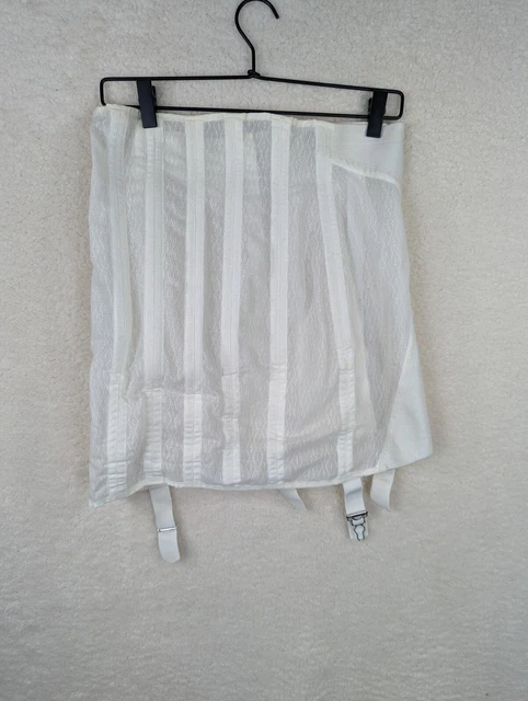 VTG INDIVIDUALLY SPENCER White Girdle Corset EUC Garters 15x17 Inches