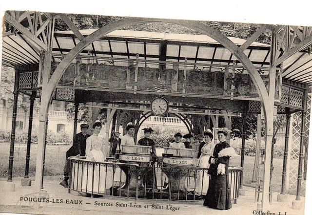 CPA de Pougues les Eaux (58 Nièvre), Source St Léon et St Léger, années 1910