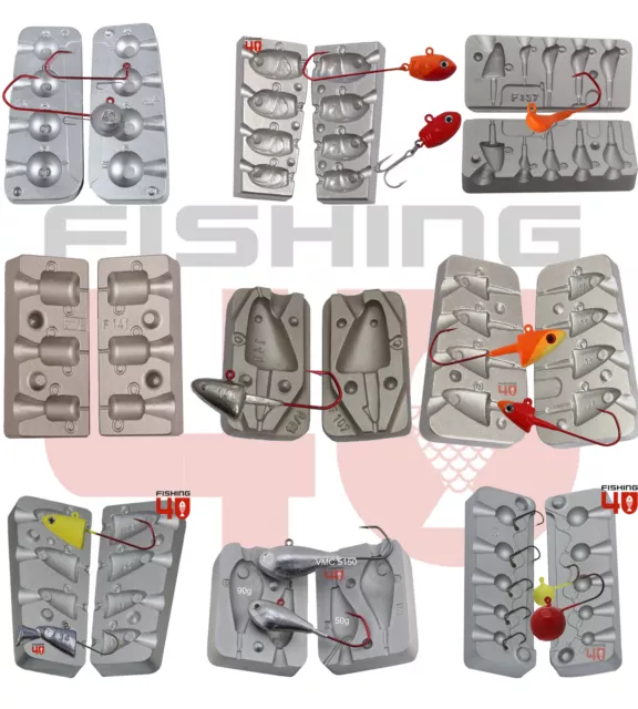 Cheap Fishing TIN/LEAD Molds ALUMINIUM MOULD Casting Moulds For TIN&LEAD